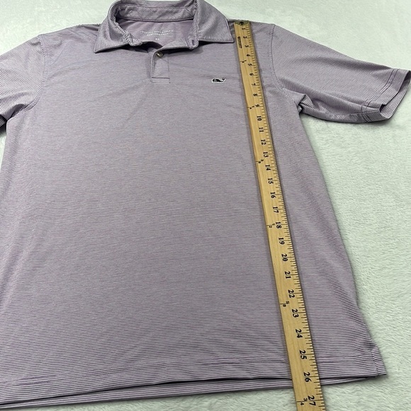 Vineyard Vines Women's XS Purple Stripe Performance Polo Shirt - Picture 2 of 11